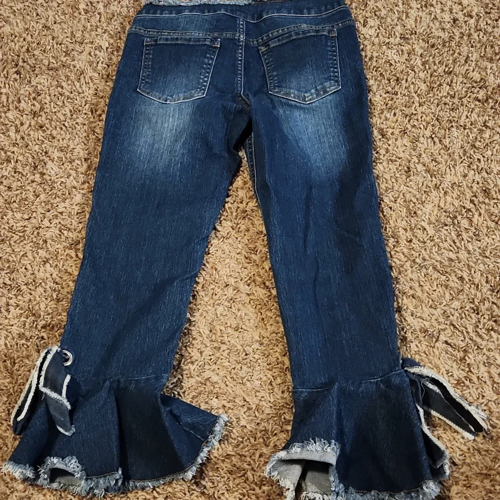 GB Girls Bell Bottom Jeans - Picture 5 of 5